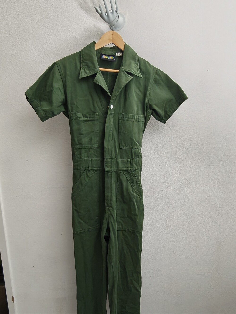 Big Bud Press Emerald Green Short Sleeve Jumpsuit S